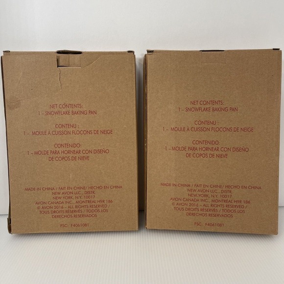 2 AVON Snowflake Baking Pan Carbon Steel w/Nonstick Coating 10 1/2" L x 7 1/2" W - Picture 6 of 6